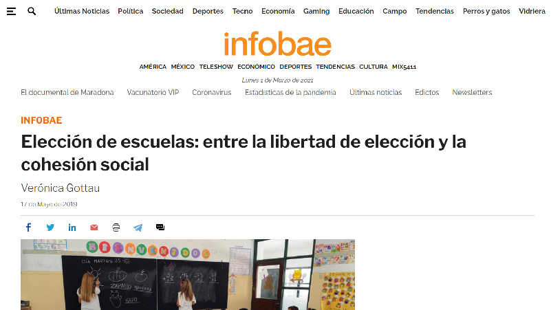 Elección de escuelas: entre la libertad de elección y la cohesión social